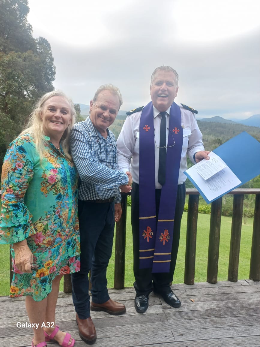 Wedding ceremony by Dr. Gerrit Rademeyer in Dannhauser